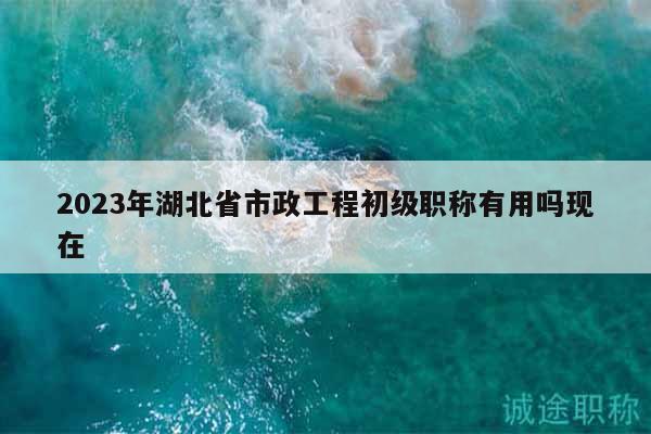 2023年湖北省市政工程初级职称有用吗现在