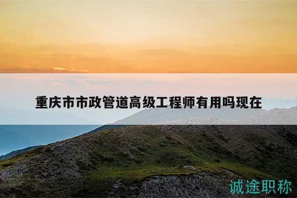 重庆市市政管道高级工程师有用吗现在