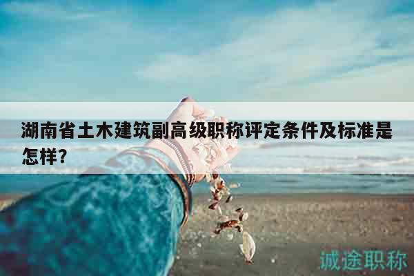 湖南省土木建筑副高级职称评定条件及标准是怎样？