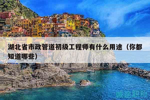 湖北省市政管道初级工程师有什么用途（你都知道哪些）