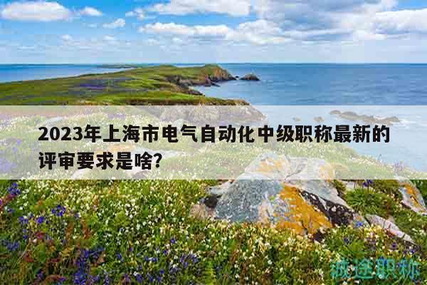 2023年上海市电气自动化中级职称最新的评审要求是啥？