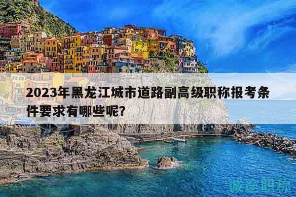 2023年黑龙江城市道路副高级职称报考条件要求有哪些呢？