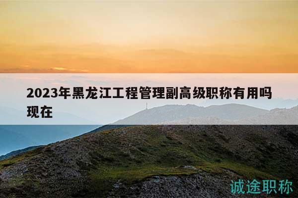 2023年黑龙江工程管理副高级职称有用吗现在