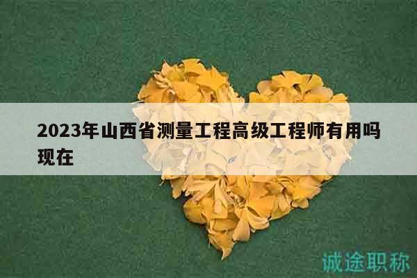 2023年山西省测量工程高级工程师有用吗现在