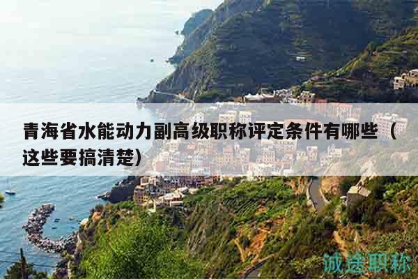 青海省水能动力副高级职称评定条件有哪些（这些要搞清楚）