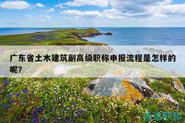 广东省土木建筑副高级职称申报流程是怎样的呢？