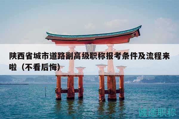 陕西省城市道路副高级职称报考条件及流程来啦（不看后悔）