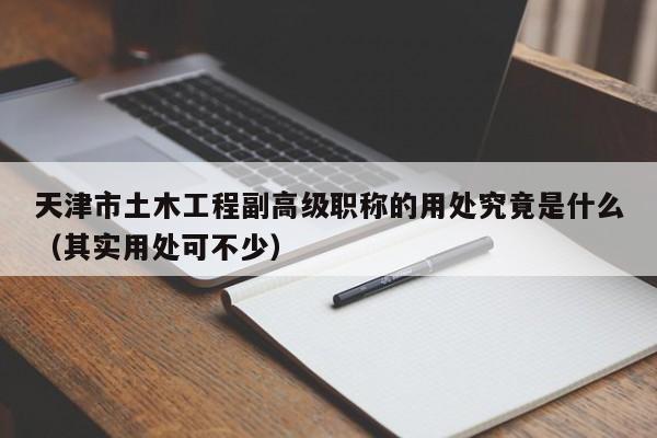 天津市土木工程副高级职称的用处究竟是什么（其实用处可不少）