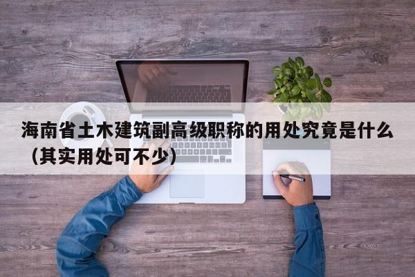 海南省土木建筑副高级职称的用处究竟是什么（其实用处可不少）