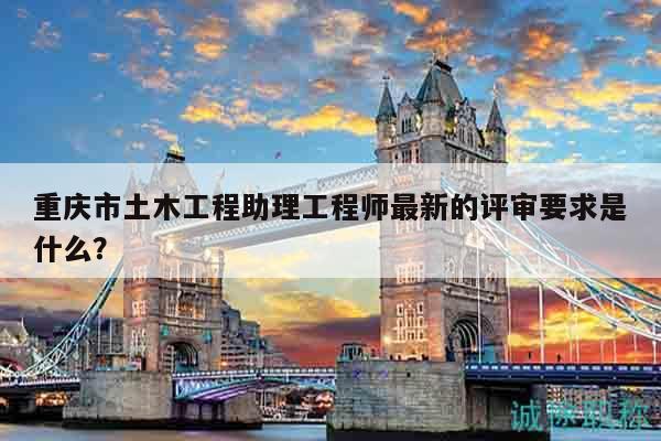 重庆市土木工程助理工程师最新的评审要求是什么？