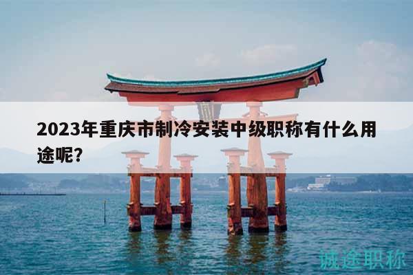 2023年重庆市制冷安装中级职称有什么用途呢？