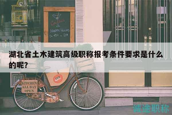 湖北省土木建筑高级职称报考条件要求是什么的呢？