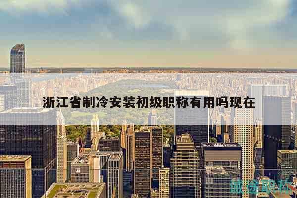 浙江省制冷安装初级职称有用吗现在