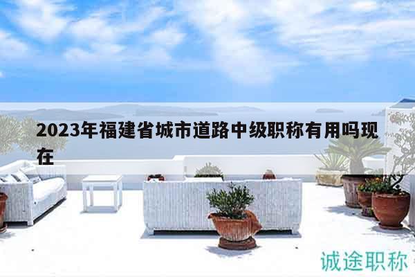 2023年福建省城市道路中级职称有用吗现在