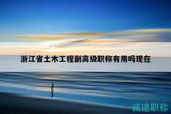 浙江省土木工程副高级职称有用吗现在