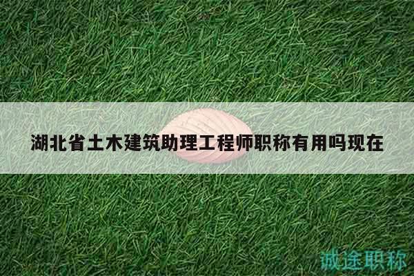 湖北省土木建筑助理工程师职称有用吗现在