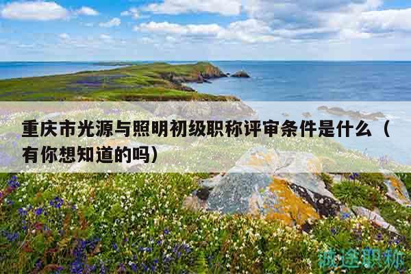 重庆市光源与照明初级职称评审条件是什么（有你想知道的吗）