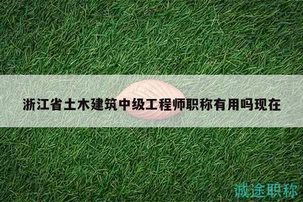 浙江省土木建筑中级工程师职称有用吗现在