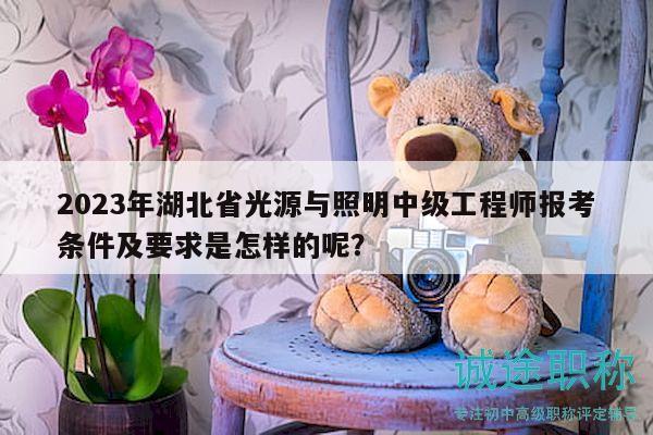 2023年湖北省光源与照明中级工程师报考条件及要求是怎样的呢？