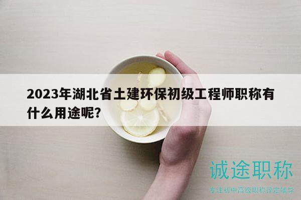 2023年湖北省土建环保初级工程师职称有什么用途呢？