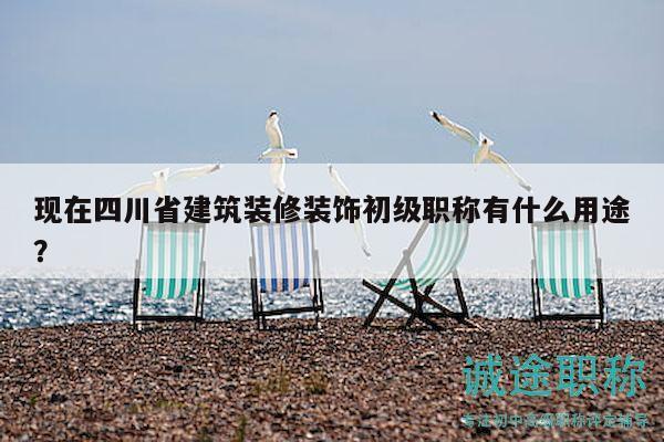 现在四川省建筑装修装饰初级职称有什么用途？