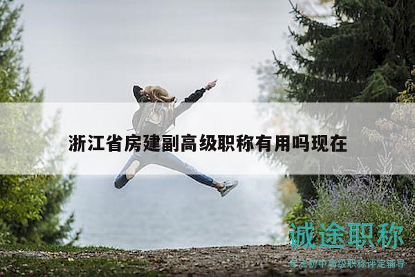 浙江省房建副高级职称有用吗现在
