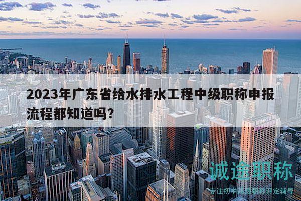 2023年广东省给水排水工程中级职称申报流程都知道吗？