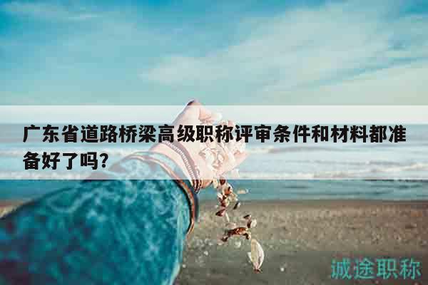 广东省道路桥梁高级职称评审条件和材料都准备好了吗？