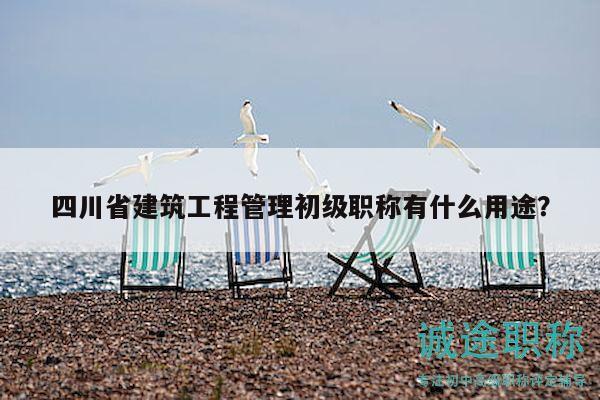 四川省建筑工程管理初级职称有什么用途？
