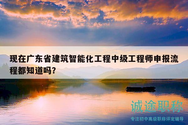 现在广东省建筑智能化工程中级工程师申报流程都知道吗？