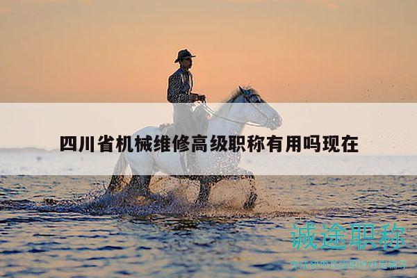 四川省机械维修高级职称有用吗现在