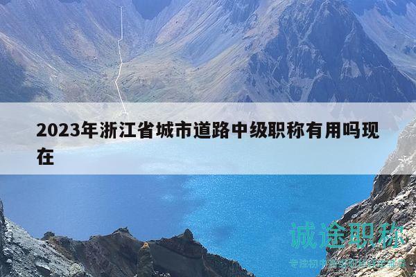 2023年浙江省城市道路中级职称有用吗现在