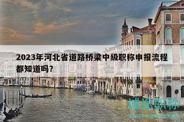 2023年河北省道路桥梁中级职称申报流程都知道吗？