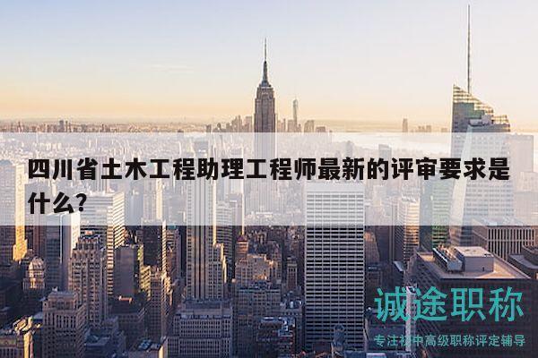 四川省土木工程助理工程师最新的评审要求是什么？