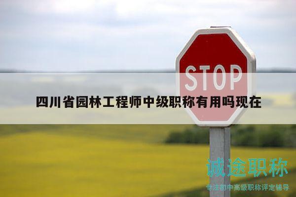 四川省园林工程师中级职称有用吗现在