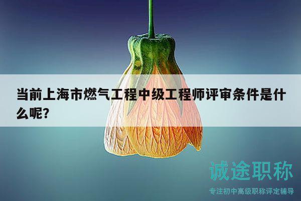 当前上海市燃气工程中级工程师评审条件是什么呢？