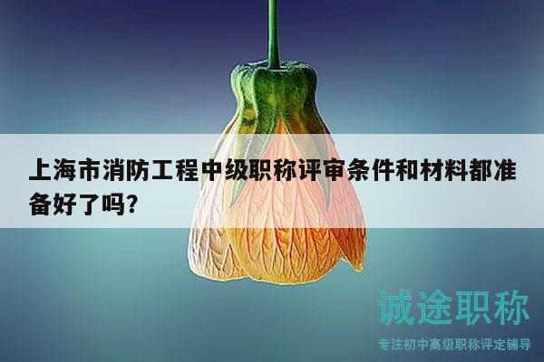 上海市消防工程中级职称评审条件和材料都准备好了吗？