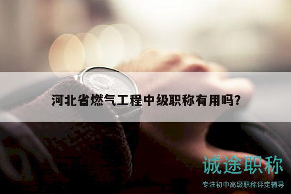 河北省燃气工程中级职称有用吗？