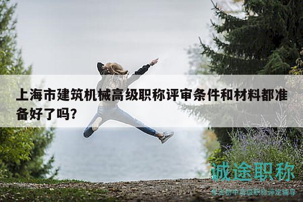 上海市建筑机械高级职称评审条件和材料都准备好了吗？
