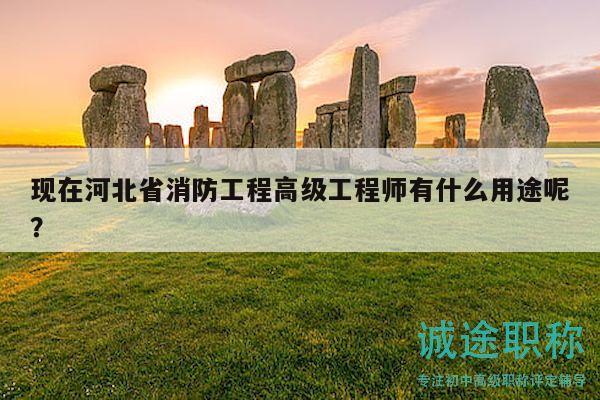 现在河北省消防工程高级工程师有什么用途呢？