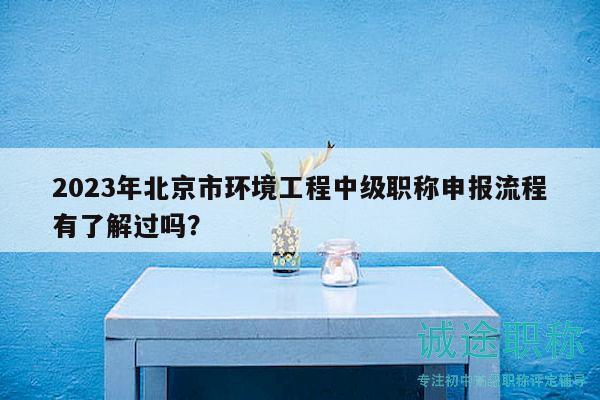 2023年北京市环境工程中级职称申报流程有了解过吗？