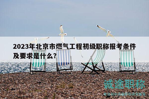 2023年北京市燃气工程初级职称报考条件及要求是什么？