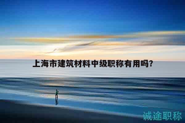 上海市建筑材料中级职称有用吗？