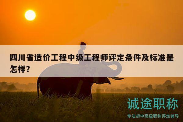 四川省造价工程中级工程师评定条件及标准是怎样？