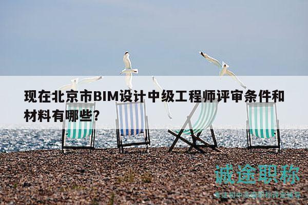 现在北京市BIM设计中级工程师评审条件和材料有哪些？
