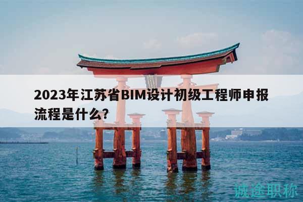 2023年江苏省BIM设计初级工程师申报流程是什么？