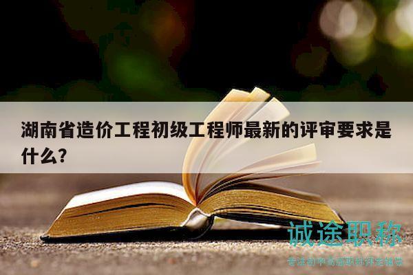 湖南省造价工程初级工程师最新的评审要求是什么？