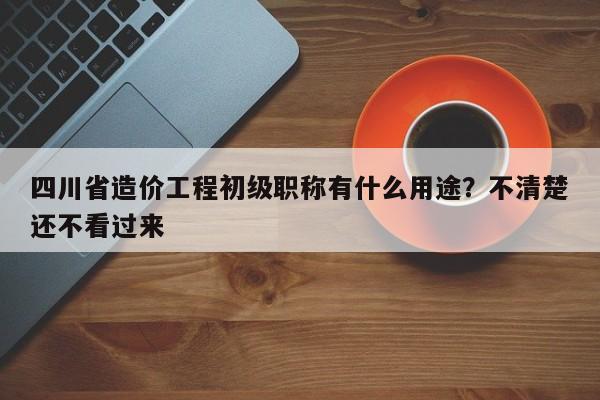 四川省造价工程初级职称有什么用途？不清楚还不看过来