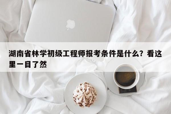湖南省林学初级工程师报考条件是什么？看这里一目了然