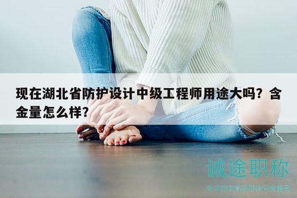现在湖北省防护设计中级工程师用途大吗？含金量怎么样？